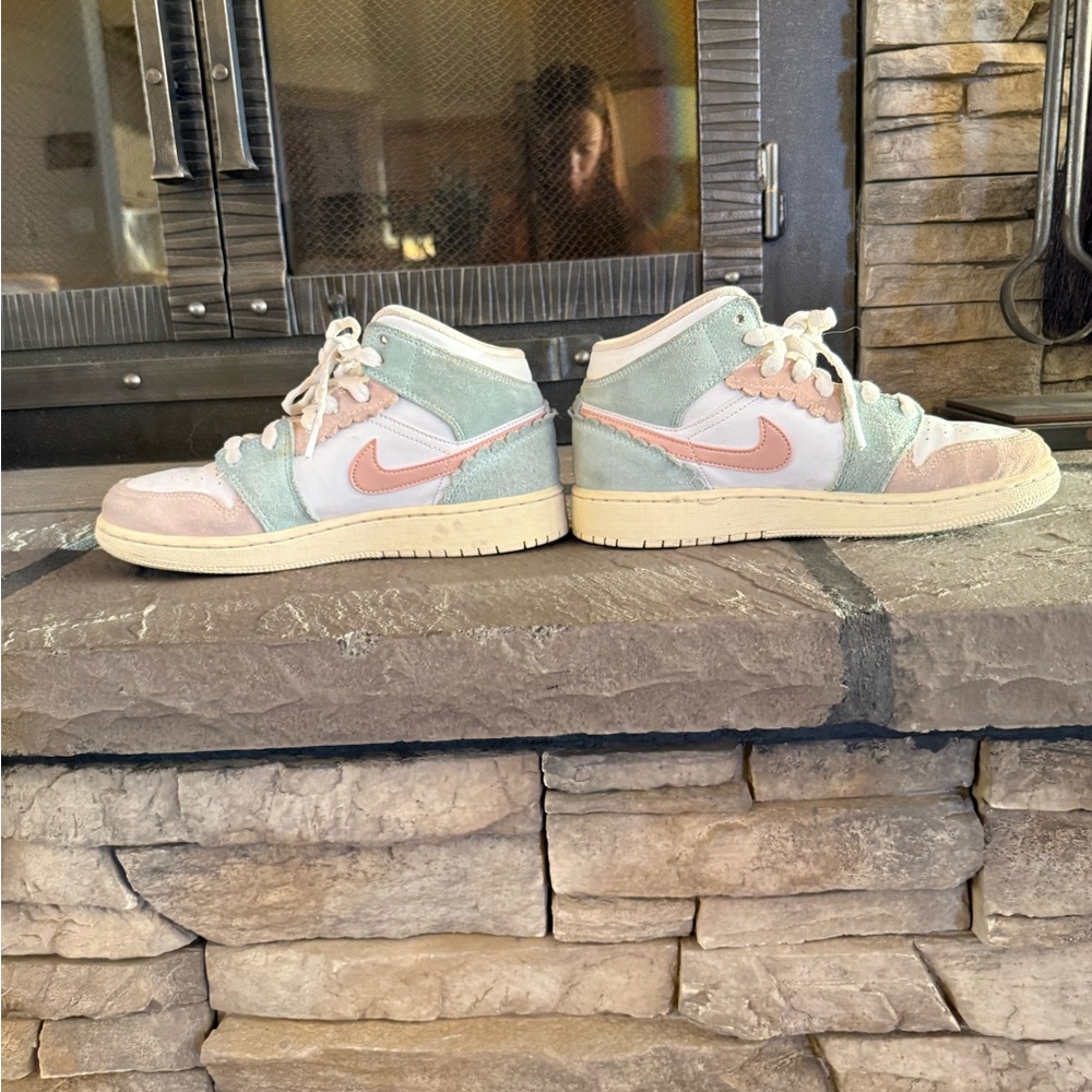 Nike Kids Sneakers - Light Green and White